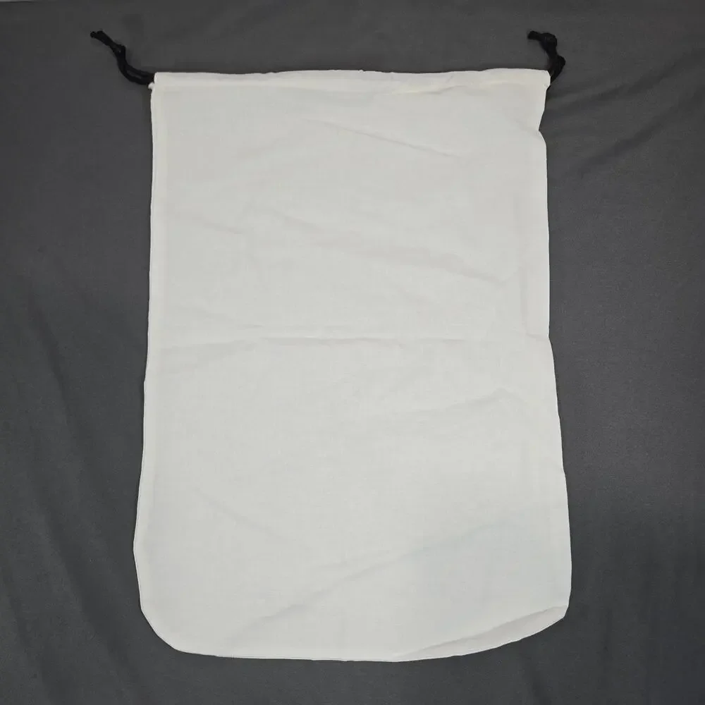 Victoria's Secret VS Logo Drawstring Dust Bag Cream White Cotton 16x12